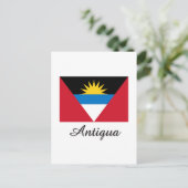 Antigua-Flag-Design Postkarte (Stehend Vorderseite)