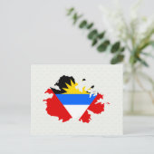 Antigua Flag Karte (Stehend Vorderseite)