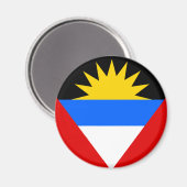 Antigua Flag Magnet (Vorderseite/Rückseite)