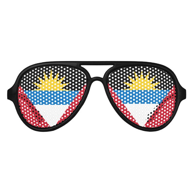 Antigua Flag Partybrille (Vorderseite)