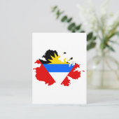 Antigua-Flagge Postkarte (Stehend Vorderseite)