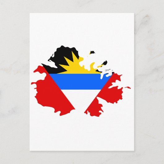 Antigua-Flagge Postkarte (Vorderseite)
