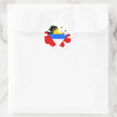 Antigua-Flagge Runder Aufkleber (Tasche)