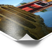 Antigua, GT-Tanque La Unión w/Border Foto Print (Ecke)