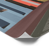 Antigua Guatemala Reiseplakat Poster (Ecke)