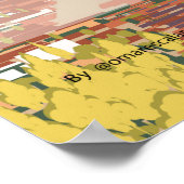 Antigua Guatemala Reiseplakat Poster (Ecke)