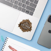 Antigua Guatemala Travel Aufkleber (Laptop mit iPhone)