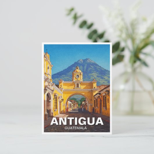 Antigua Guatemala Travel Postkarte (Stehend Vorderseite)