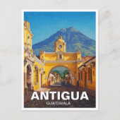 Antigua Guatemala Travel Postkarte (Vorderseite)
