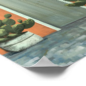 Antigua Guatemala Vintage Reiseplakat Poster (Ecke)