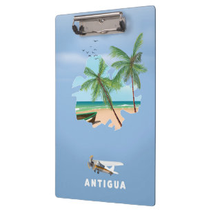 Antigua Illustriertes Reiseplakat Klemmbrett