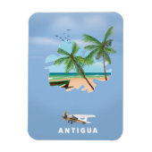Antigua Illustriertes Reiseplakat Magnet (Vertikal)