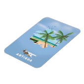 Antigua Illustriertes Reiseplakat Magnet (Linke Seite)