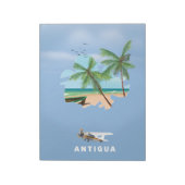 Antigua Illustriertes Reiseplakat Notizblock (Rotiert)