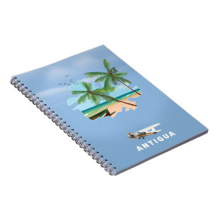 Antigua Illustriertes Reiseplakat Notizblock