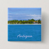 Antigua-Insel-Button Button (Vorderseite)