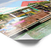 Antigua, Insel in der Karibik Fotodruck (Ecke)