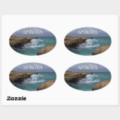 Antigua Island Seascape Sticker (Blatt)