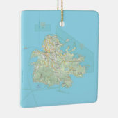 Antigua Island Weihnachtsnachtsnacht Keramikornament (Rechts)