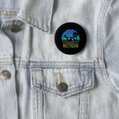 Antigua karibische Strandferien-Souvenir Button (Beispiel)