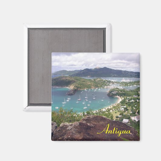 Antigua-Magnet Magnet (Vorderseite/Rückseite)