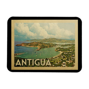 Antigua Magnet Vintage Travel