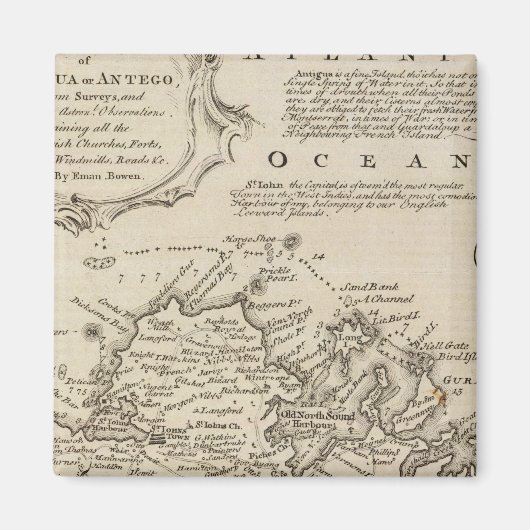 Antigua oder Antego Magnet (Vorne)