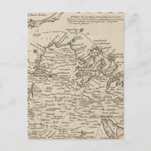 Antigua oder Antego Postkarte (Vorderseite)