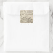 Antigua oder Antego Quadratischer Aufkleber (Tasche)