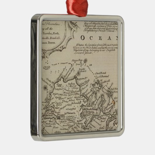 Antigua oder Antego Silbernes Ornament (Rechts)