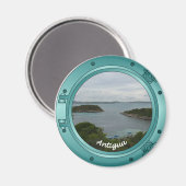 Antigua Porthole Magnet (Vorderseite/Rückseite)