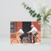 Antigua-Radfahrer Guatemala Postkarte (Stehend Vorderseite)