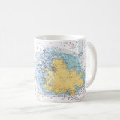 Antigua-Schifffahrtskarte-Mug Kaffeetasse (VorderseiteRechts)