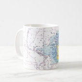 Antigua-Schifffahrtskarte-Mug Kaffeetasse (Vorderseite Links)