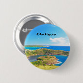 Antigua-Segelbootrennen Button (Vorne & Hinten)