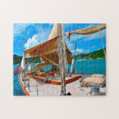 Antigua Segelyachten. Puzzle (Horizontal)