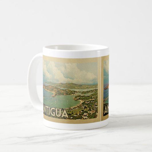 Antigua Tasse Vintage Travel (Vorderseite Links)