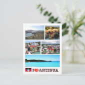 Antigua und Barbuda - Antigua - I Liebe - Postkarte (Stehend Vorderseite)