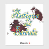 Antigua und Barbuda Aufkleber (Blatt)