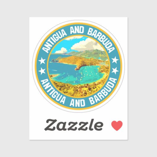 Antigua und Barbuda Aufkleber (Blatt)