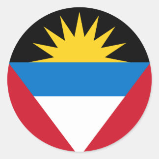 Antigua- und Barbuda-Aufkleber Runder Aufkleber