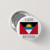Antigua und Barbuda Button (Vorne & Hinten)