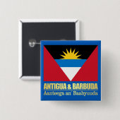 Antigua und Barbuda Button (Vorne & Hinten)