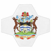 Antigua- und Barbuda-Emblem Fußball (Flach)
