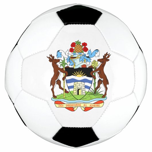Antigua- und Barbuda-Emblem Fußball (Vorderseite)