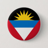 Antigua- und Barbuda-Fahne Button (Vorderseite)