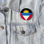 Antigua- und Barbuda-Fahne Button (Beispiel)