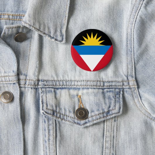 Antigua- und Barbuda-Fahne Button (Beispiel)