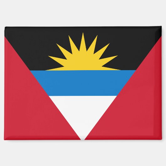 Antigua- und Barbuda-Fahnen-Magnet Magnet (Vorderseite)