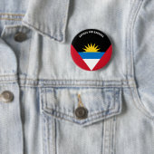 Antigua und Barbuda Flag Charming Patriotic Button (Beispiel)